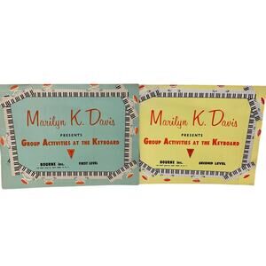 Vintage 1958 Marilyn Davis Group Piano At Keyboard 1st 2nd Levels Paperback Book